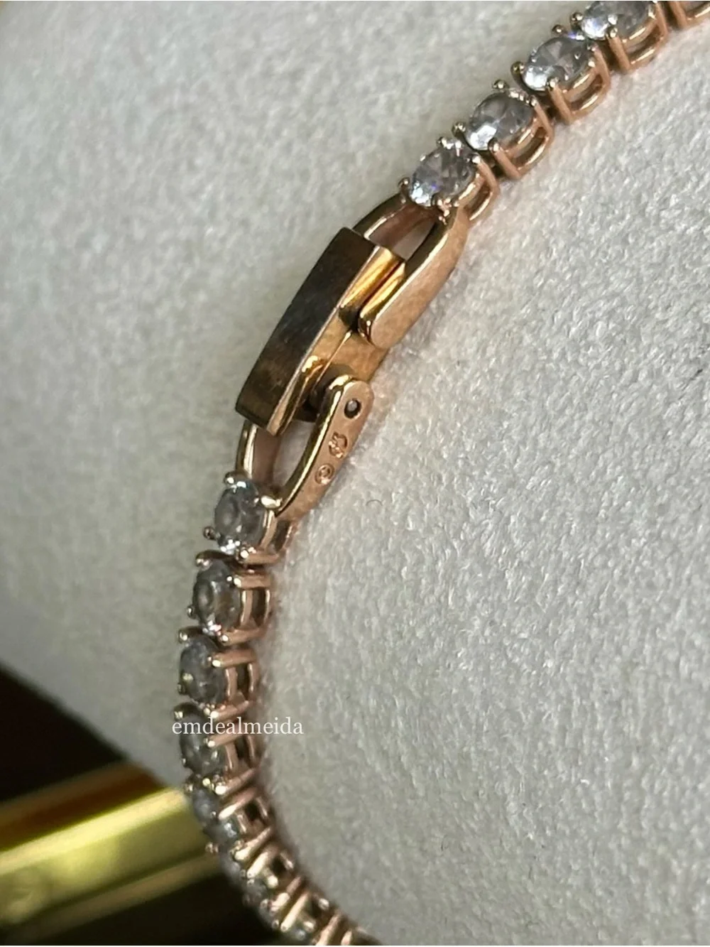 Swarovski Crystal Rose Gold Tennis Deluxe All Around Bracelet 5464948 - Picture 6 of 10